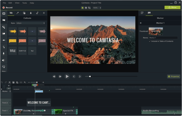 Herramienta de autor para SCORM Herramienta de autor para SCORM Camtasia