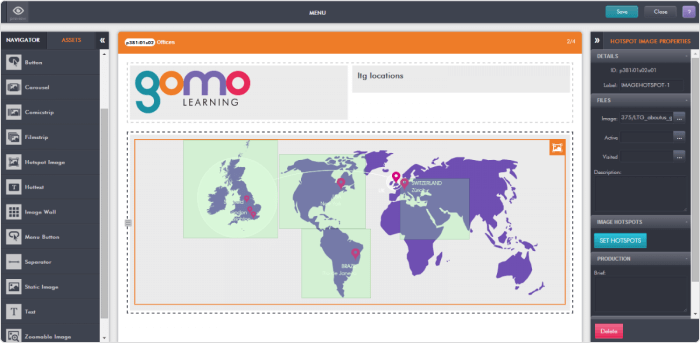 Herramienta de autor para SCORM Gomo Learning