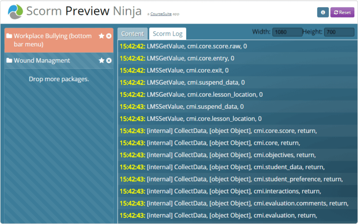 SCORM Preview SCORM Preview Ninja