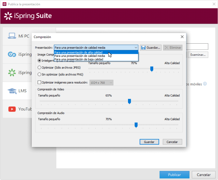 Convertir MP4 Convertir MP4 en un formato SCORM