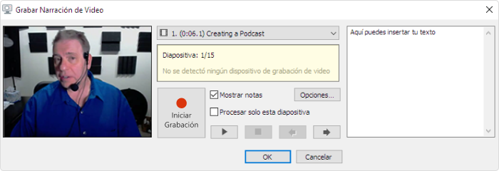 Graba Narración de Video para un Curso