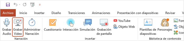 Grabar narración de video Grabar narración de video en iSpring Suite