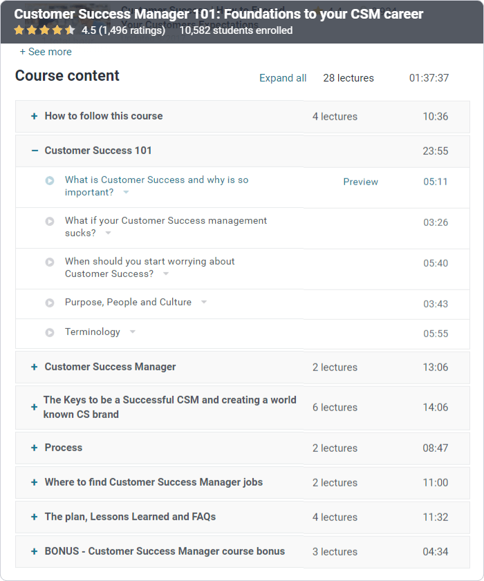 Como vender cursos en línea: descripción del curso de Udemy