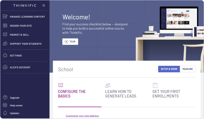 Thinkific Plataforma de venta de cursos Thinkific