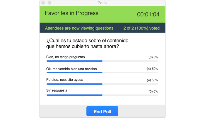 Realizar encuestas en Zoom