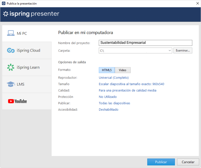 Convirtiendo PowerPoint en vídeo Convirtiendo PowerPoint en vídeo