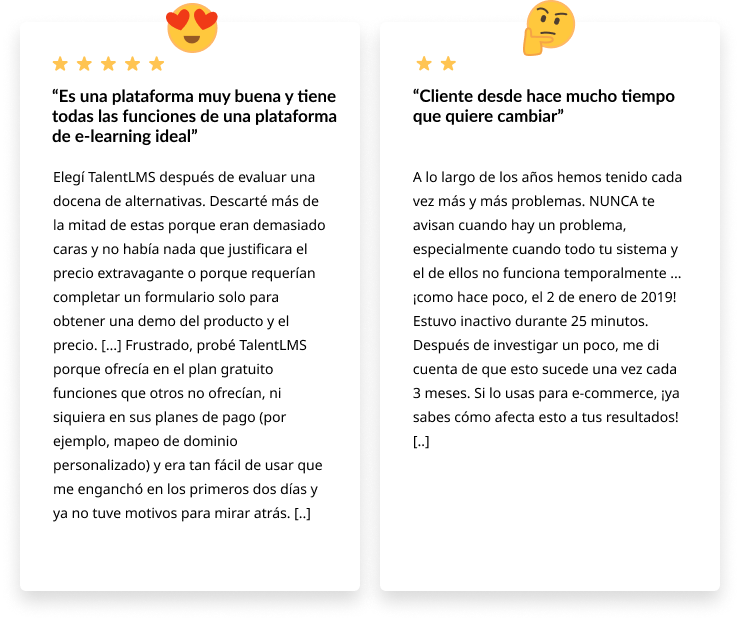 Pros y contras de TalentLMS