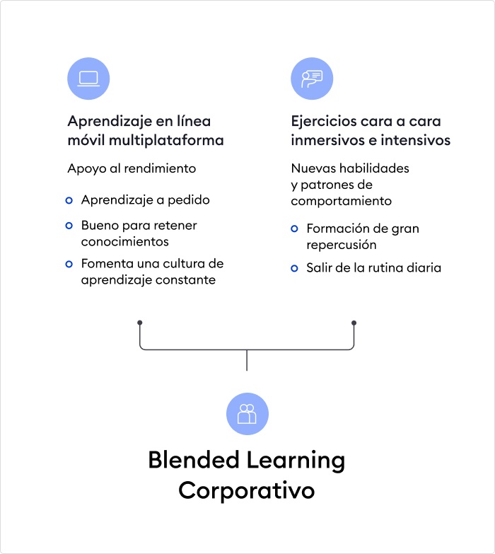 Dos componentes del blended learning