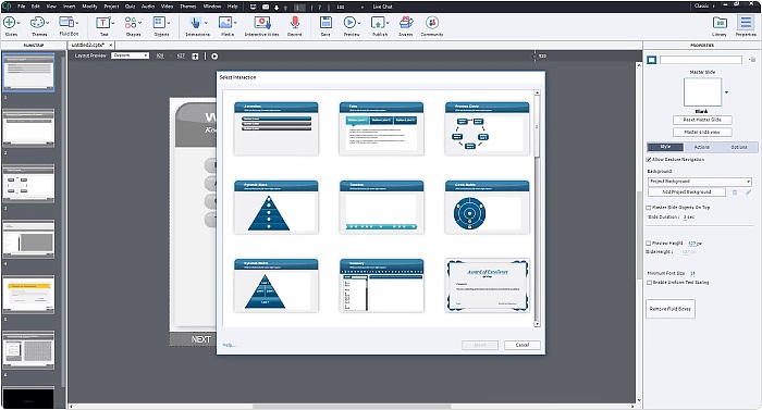 Herramientas de autoría: Adobe Captivate