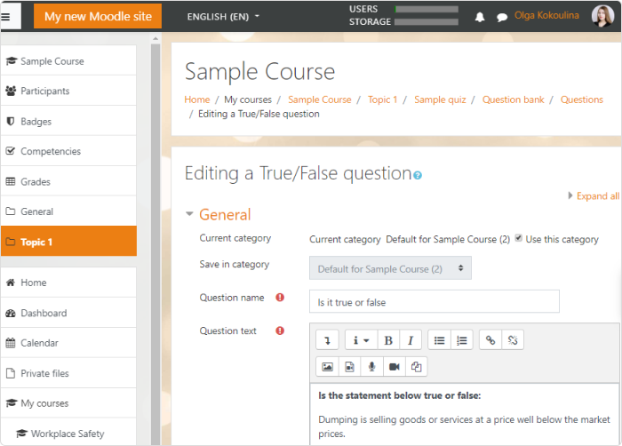 Moodle Moodle
