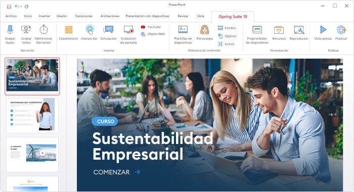 Reseña de iSpring Suite iSpring Suite