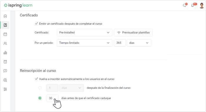 Inscripción Inscripción en iSpring Learn