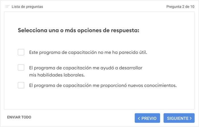 Cuestionario Cuestionario