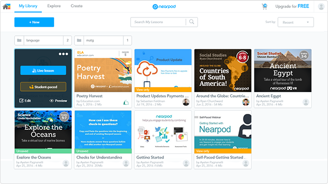 Aplicaciones para hacer presentaciones: Nearpod