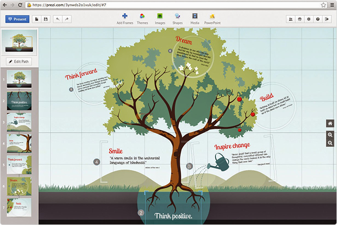 Aplicaciones para hacer presentaciones: Prezi