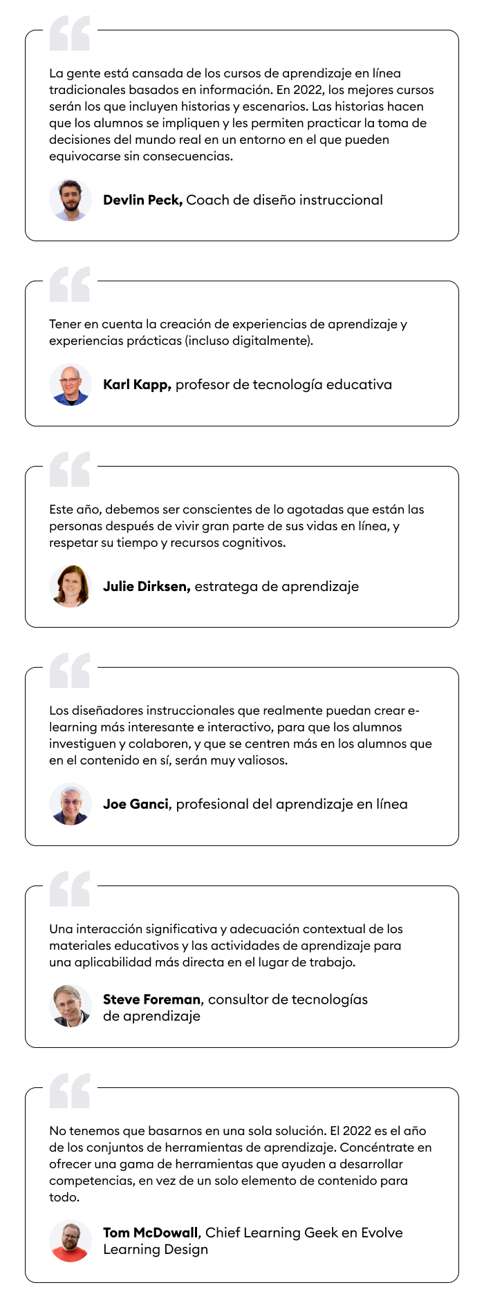 Consejos para diseñadores instruccionales en 2022