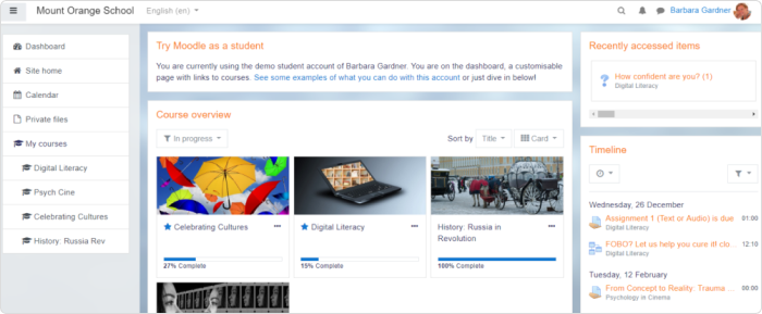 Moodle - plataforma LCMS