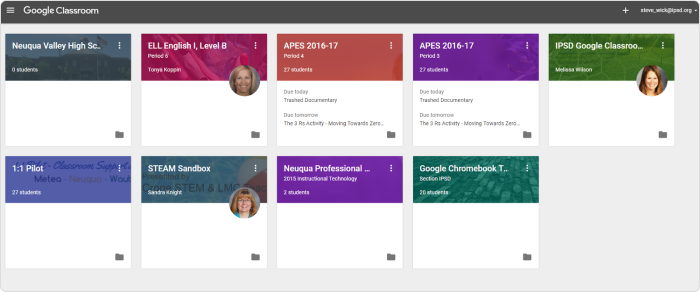 Google Classroom Un ejemplo de software educativo: Google Classroom