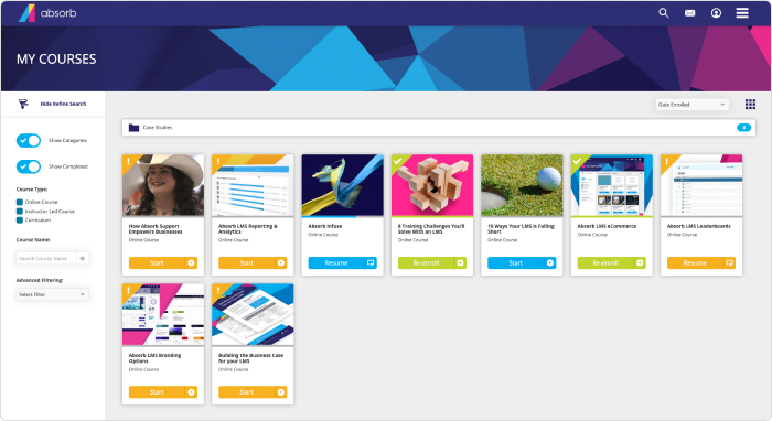 Absorb Un ejemplo de software educativo: Absorb