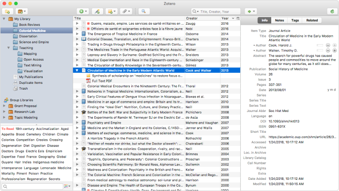 Zotero Un ejemplo de software educativo: Zotero