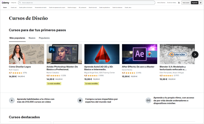 Udemy Un ejemplo de software educativo: Udemy