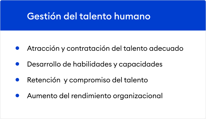 La gestión de talento humano: los objetivos
