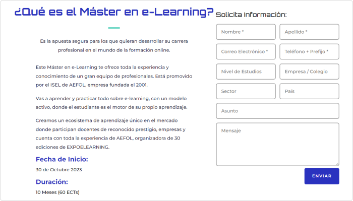 Máster e-Learning