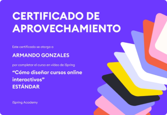 Certificado de aprovechamiento