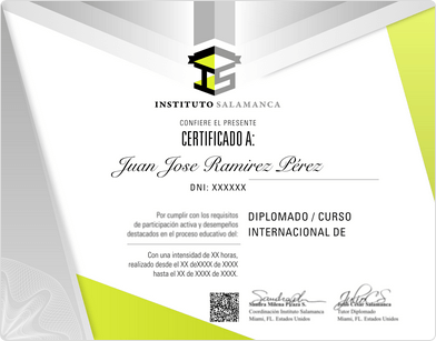 Certificado digital otorgado por el Instituto Salamanca