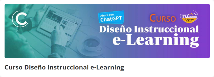 Curso diseño instruccional e-learning – IT Madrid