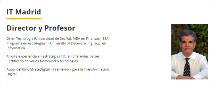 Director del IT Madrid