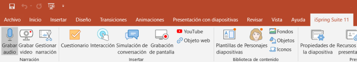 Grabar narración en powerpoint con iSpring Suite