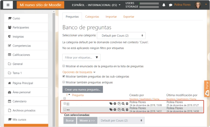 Banco de preguntas Creación del banco de preguntas
