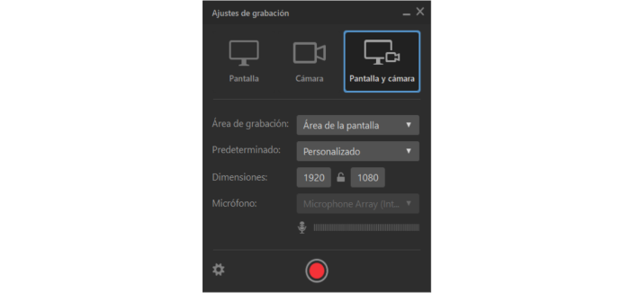 iSpring Suite La ventana Ajustes de grabación en iSpring Suite