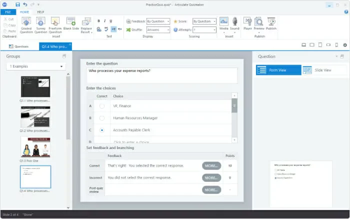 Articulate Storyline 360 Articulate vs captivate vs iSpring Suite