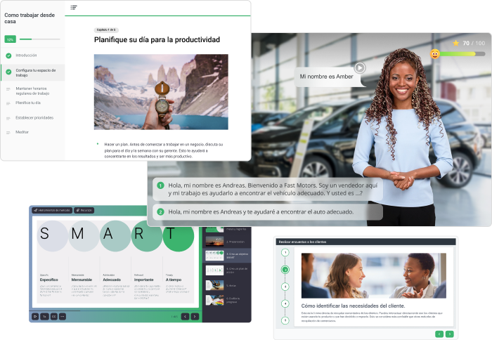 iSpring Learn Creación fácil de contenidos en iSpring Learn
