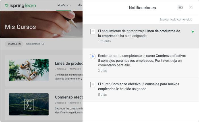 iSpring Learn Automatización en iSpring Learn