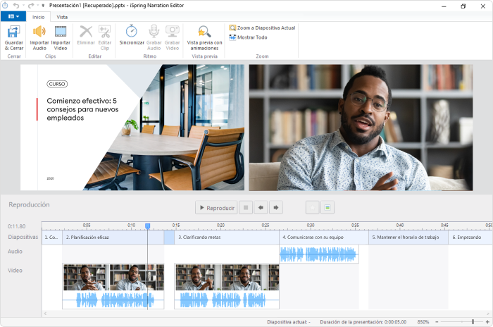 Un curso creado con iSpring