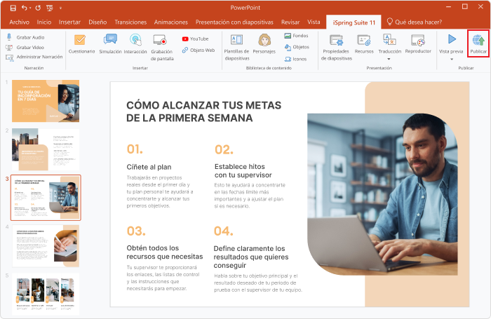 Convertir PowerPoint en vídeo con iSpring Suite Convertir PowerPoint en vídeo con iSpring Suite